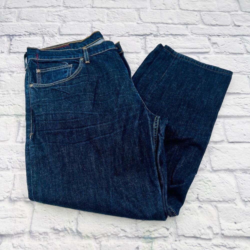 Robert Graham Mens Kipling Tailored Fit Dark Wash Jeans Size 38 28" Inseam